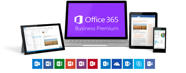 Arbeiten in der Cloud mit Office 365 Business Premium. Erhöhen Sie Ihren Einfluss und Ihre Reichweite mit Office in der Cloud, den unverzichtbaren Werkzeugen für das moderne Unternehmen.