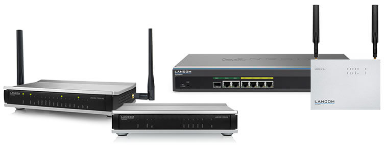 Hochperformante Internetanbindung und sichere VPN-Vernetzung von LANCOM. Für sichere Kommunikation und vertraulichen Datenaustausch mit WLAN Verbindungen bis zu 867 MBit/s und Netzvirtualisierung mit bis zu 64 Netzen.